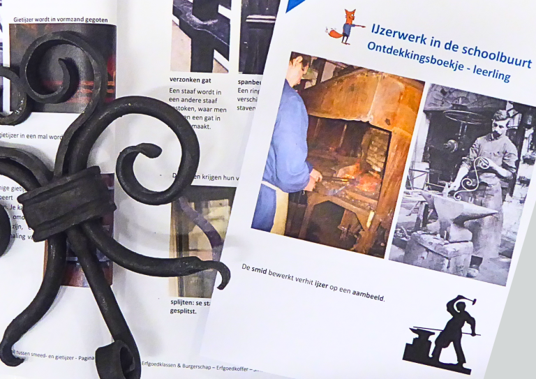 observatiefiche smeedijzer en detail van smeedijzer